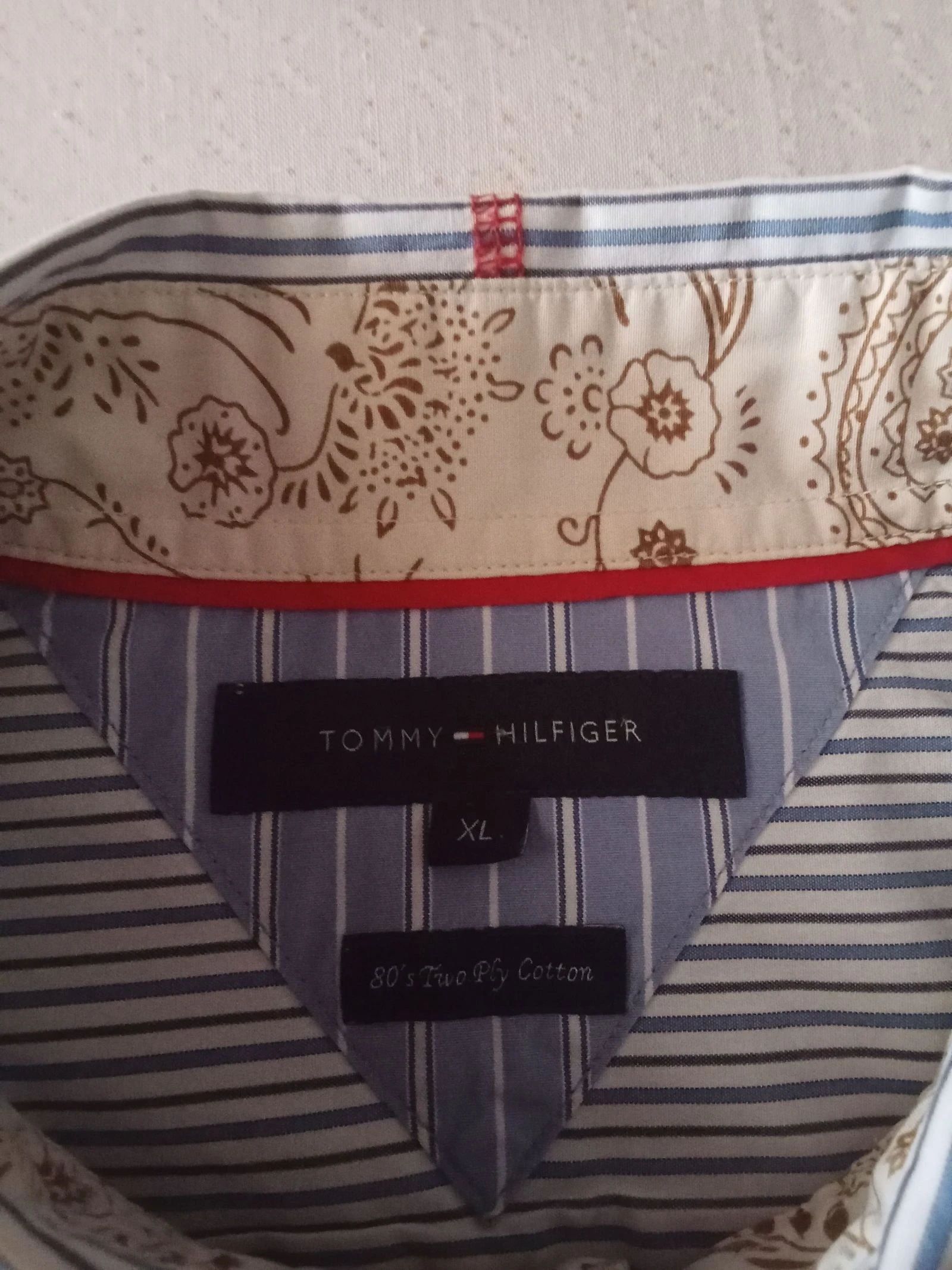 Camisa de homem riscas azuis e brancas tamanho XL nova 100% algodão – photo 17